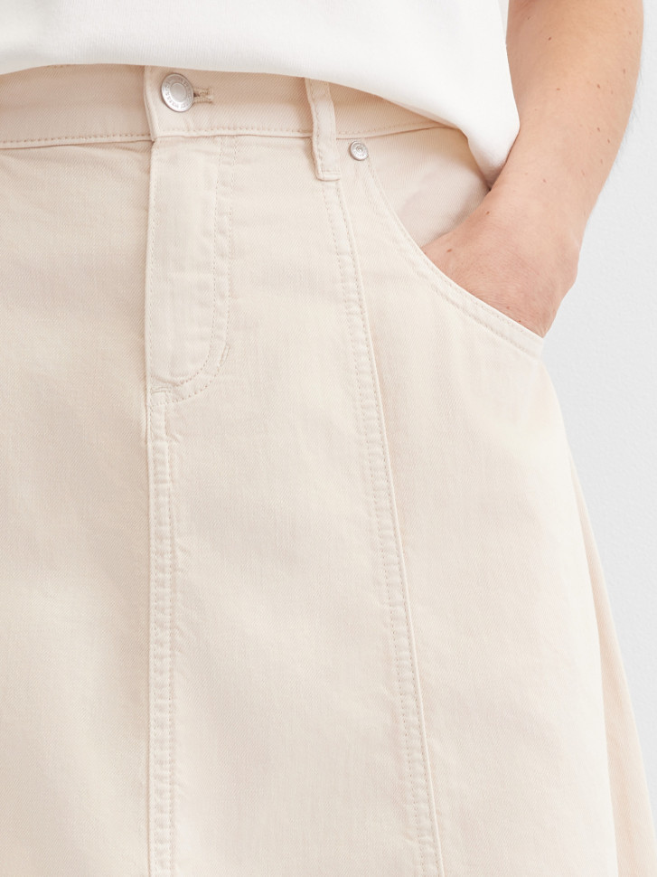 Юбка миди с добавлением льна