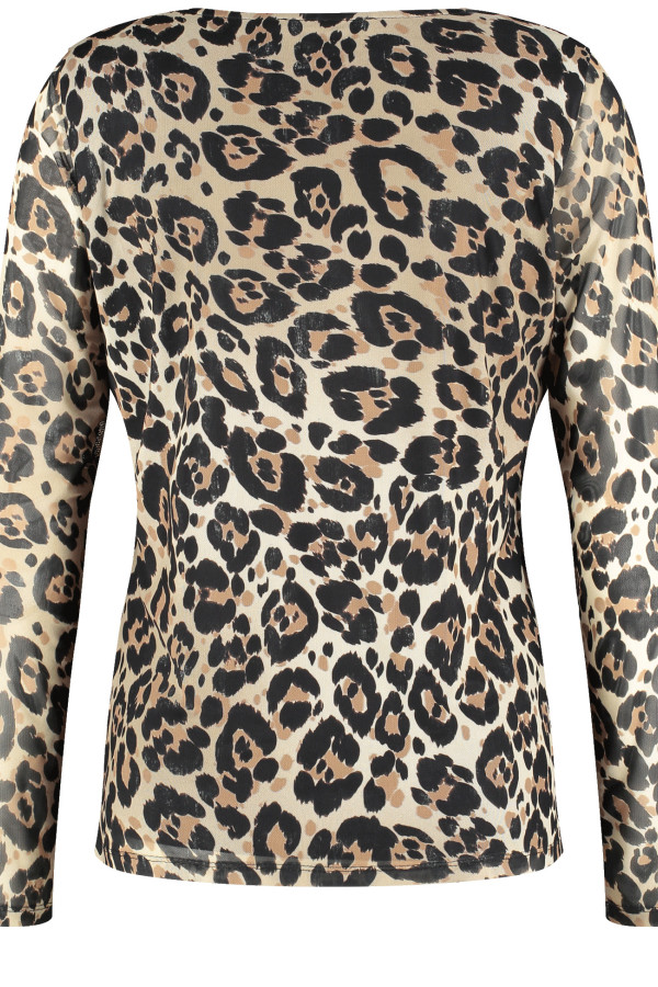Лонгслив с леопардовым принтом