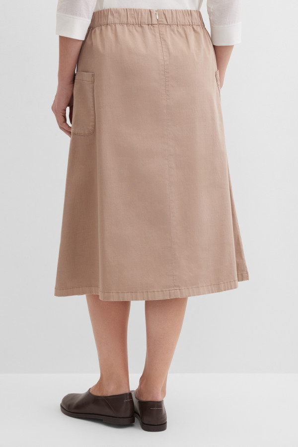 Юбка миди с накладными карманами