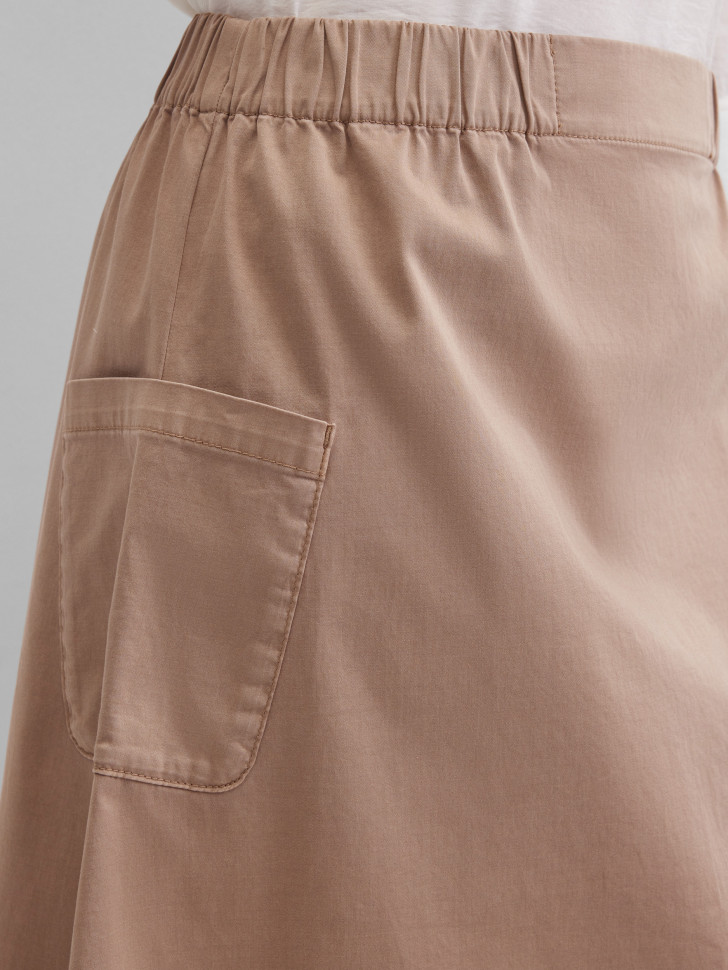 Юбка миди с накладными карманами