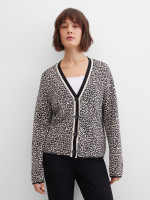 Кардиган трикотажный с анималистичным узором