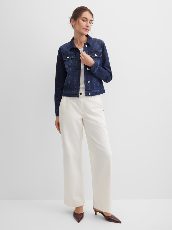 Куртка джинсовая с эффектом потертости