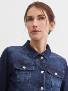 Куртка джинсовая с эффектом потертости