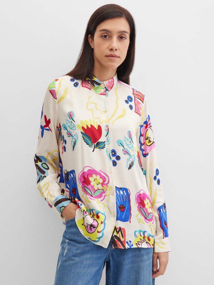 Блузка с длинным рукавом