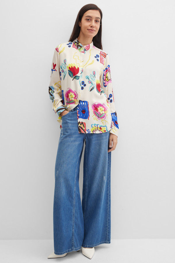 Блузка с длинным рукавом