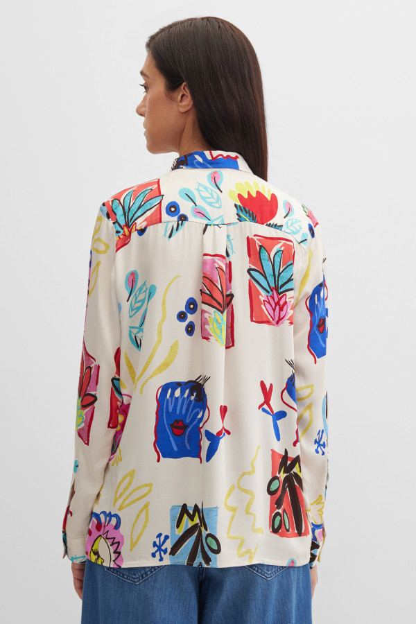 Блузка с длинным рукавом