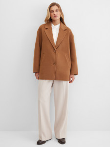 Пальто укороченное из шерсти