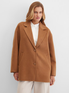 Пальто укороченное из шерсти