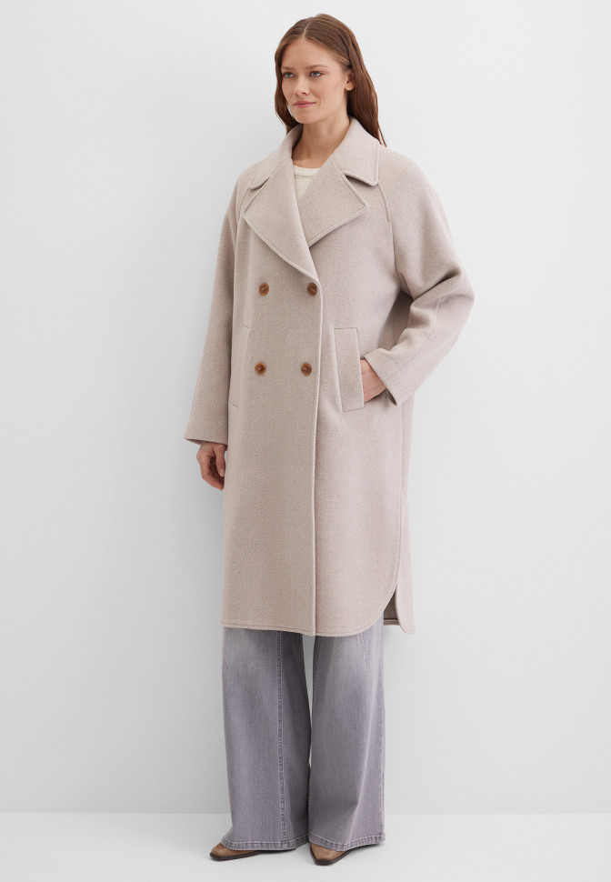 Пальто двубортное