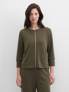 Жакет трикотажный на молнии