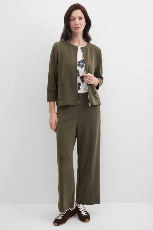 Жакет трикотажный на молнии