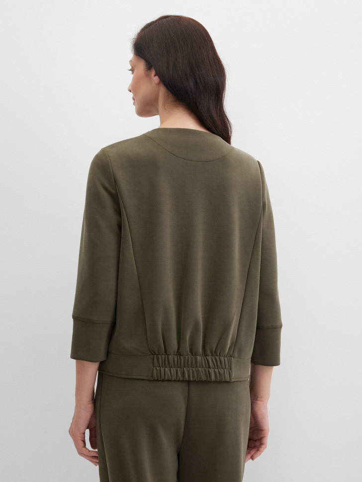 Жакет трикотажный на молнии