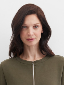 Жакет трикотажный на молнии