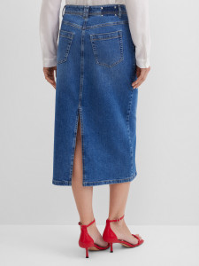 Юбка миди джинсовая