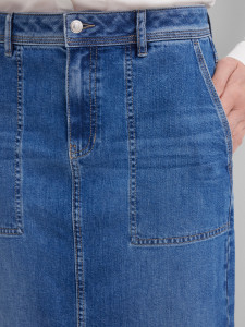 Юбка миди джинсовая