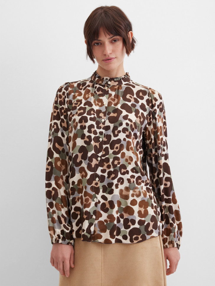 Блузка прямого кроя