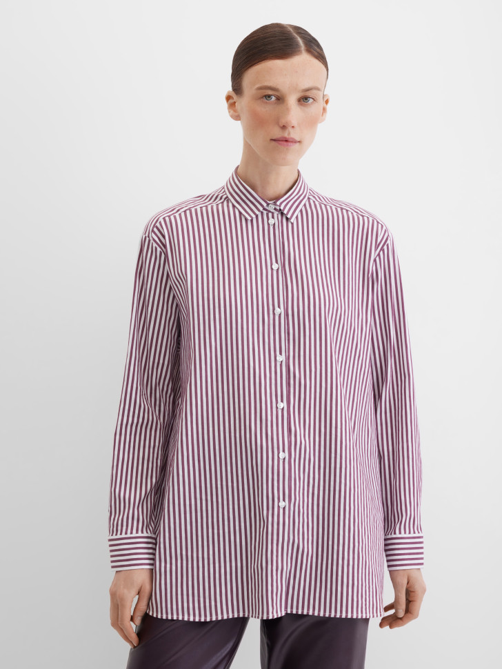 Блузка-рубашка в полоску