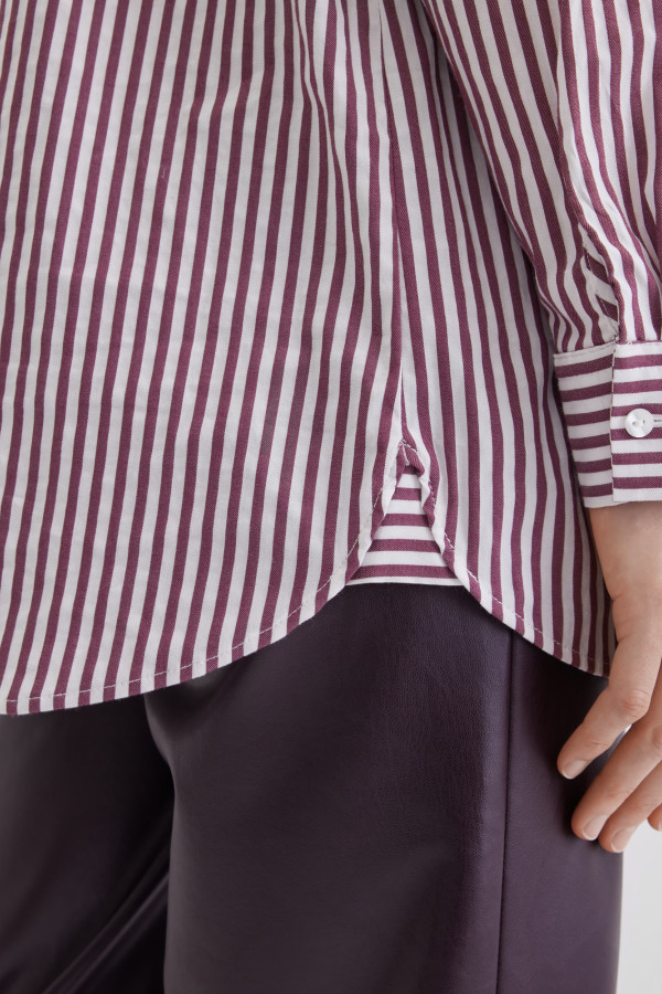 Блузка-рубашка в полоску