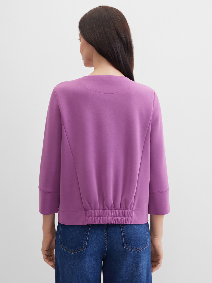 Жакет трикотажный на молнии