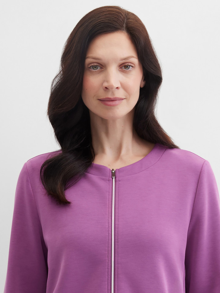 Жакет трикотажный на молнии