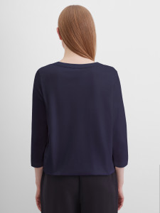 Лонгслив с принтом на кулиске