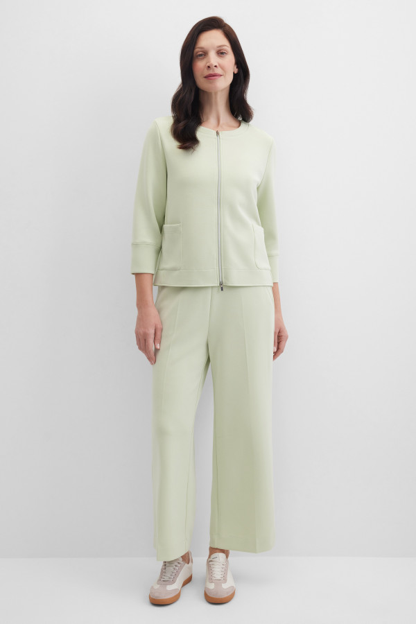 Жакет трикотажный на молнии