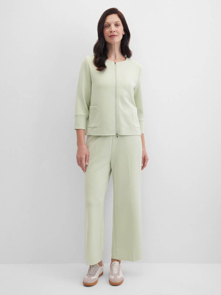 Жакет трикотажный на молнии