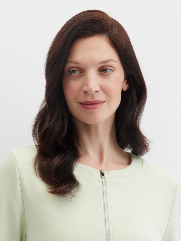 Жакет трикотажный на молнии