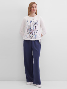 Лонгслив с принтом на кулиске