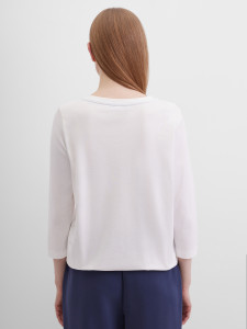 Лонгслив с принтом на кулиске