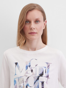 Лонгслив с принтом на кулиске