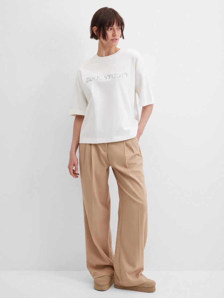 Брюки широкие