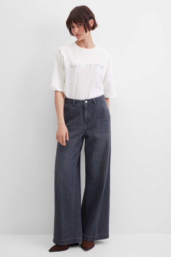 Джинсы широкие