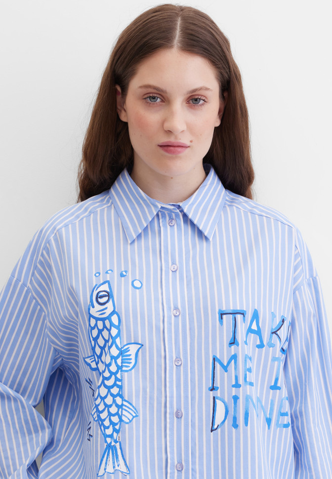 Блузка свободная