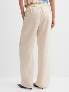 Брюки широкие с добавлением льна