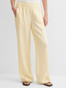 Брюки широкие с добавлением льна