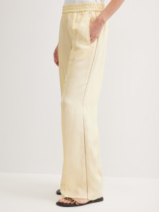 Брюки широкие с добавлением льна