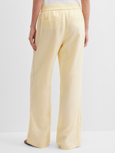 Брюки широкие с добавлением льна