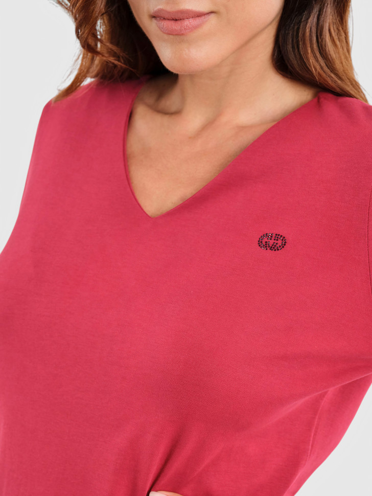Лонгслив полуприлегающий из хлопка Pima Cotton