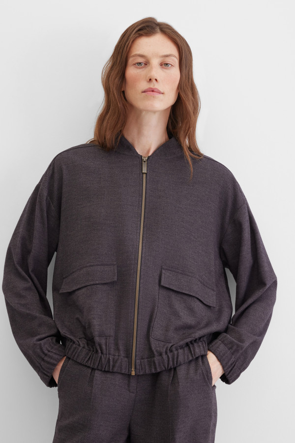 Бомбер с добавлением шерсти