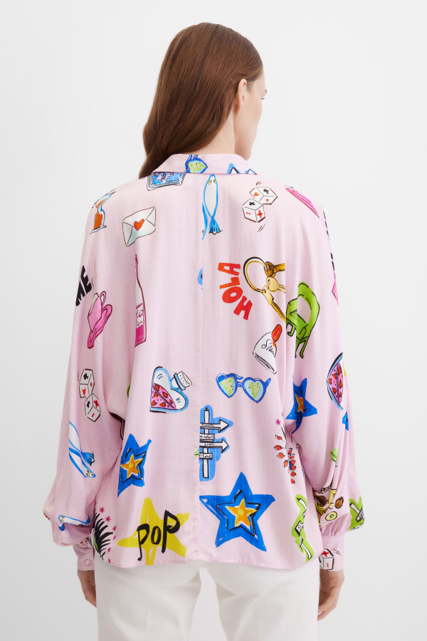 Блузка с длинным рукавом