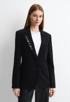 Жакет классический однобортный с вышивкой