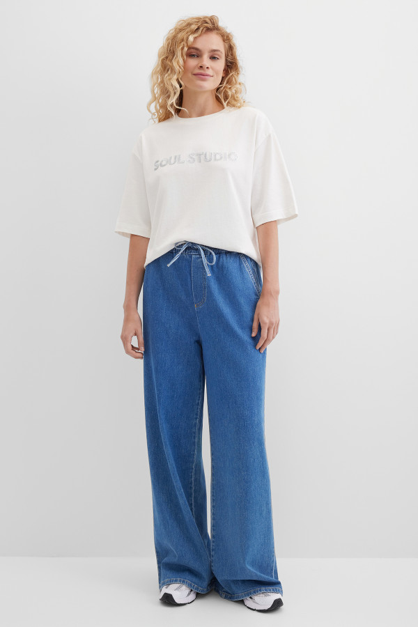 Джинсы широкие