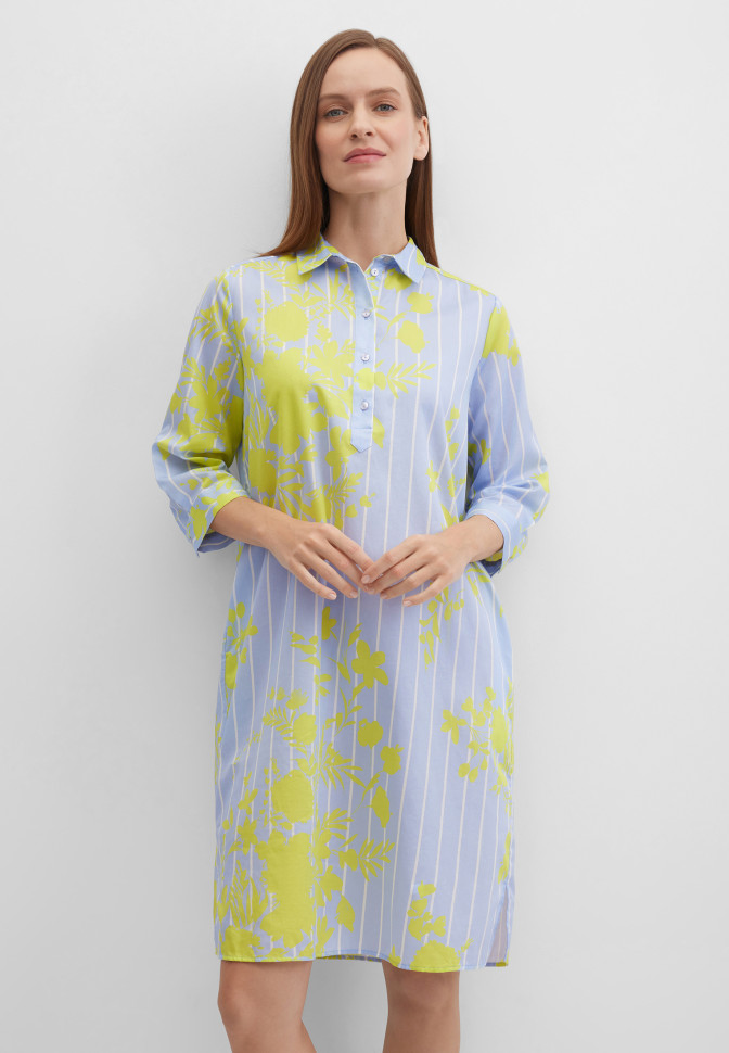 Платье-рубашка с принтом