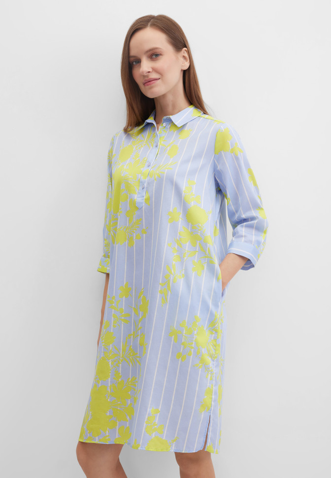 Платье-рубашка с принтом
