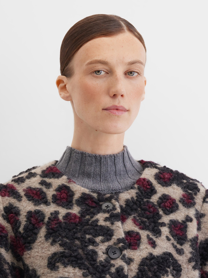 Жакет из фактурной шерсти