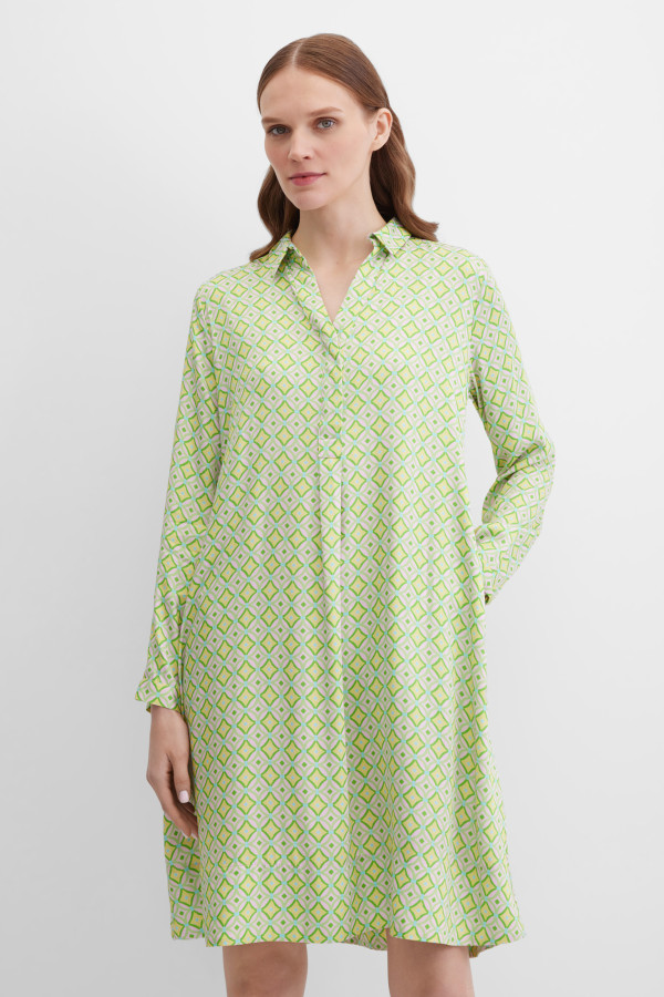 Платье-рубашка миди