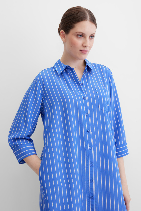 Платье-рубашка макси