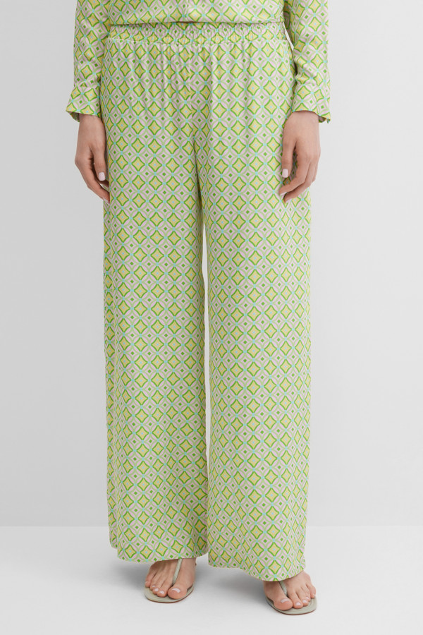 Брюки с геометричным принтом