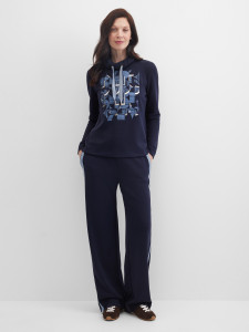 Свитшот с воротником-стойкой